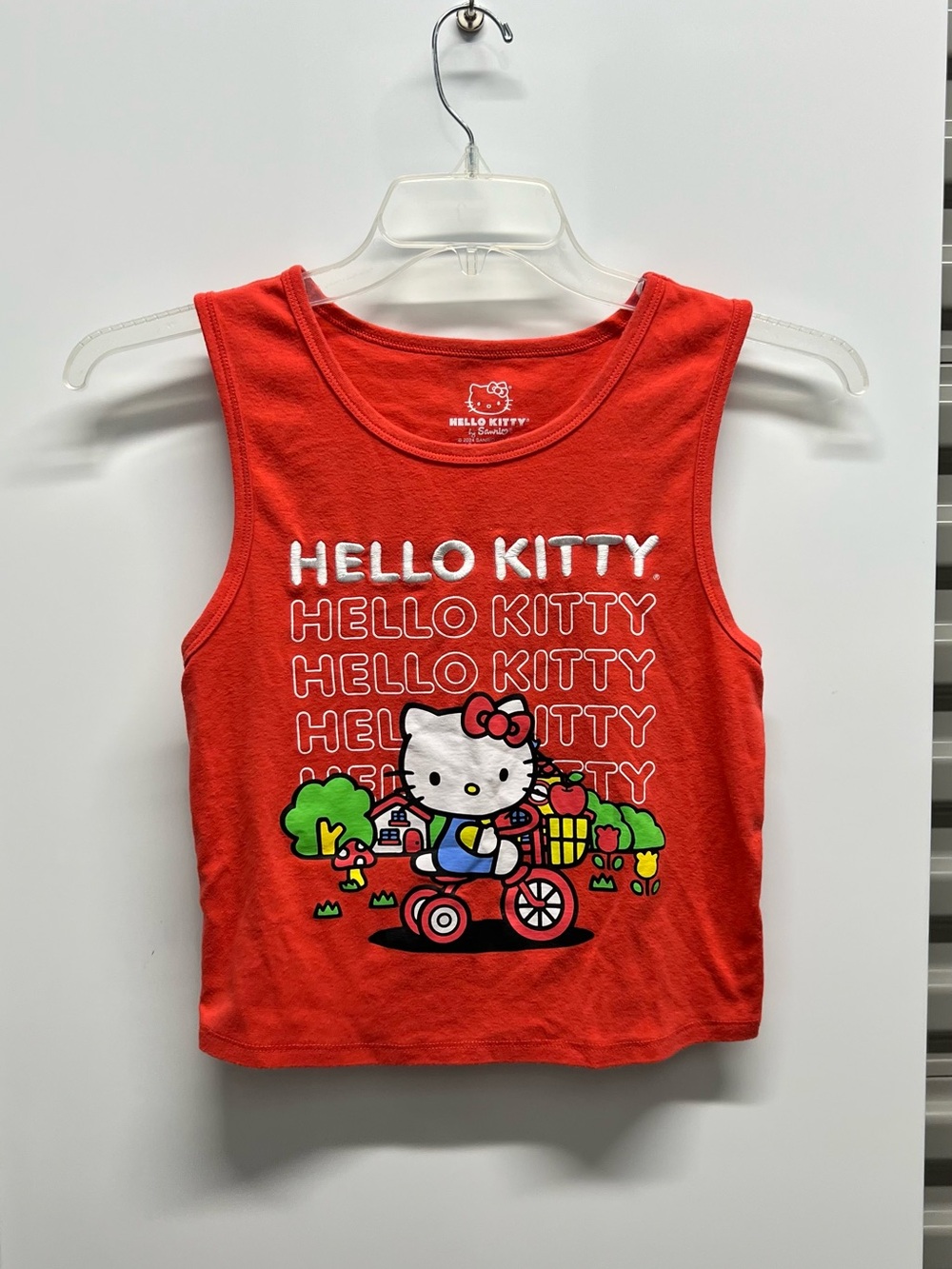 Hello Kitty Red Kids Tank Top with Character Graphic